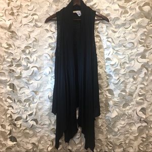 Mod Hi-Lo Drape Vest
